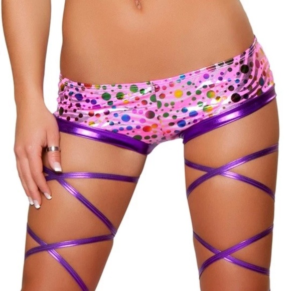 ROMA Rave Booty Shorts - Picture 2 of 5